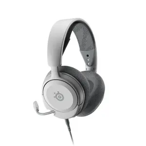 SteelSeries Arctis Nova 1 Wired Gaming Headset White Edition, Lightweight Multi-Platform Gaming Audio System, High-Fidelity Sound Performance, Comfortable Gaming Headphones