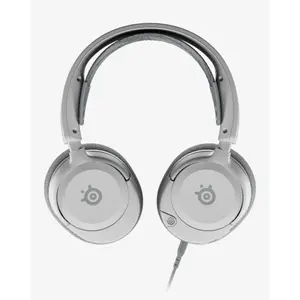SteelSeries Arctis Nova 1 Wired Gaming Headset White Edition, Lightweight Multi-Platform Gaming Audio System, High-Fidelity Sound Performance, Comfortable Gaming Headphones