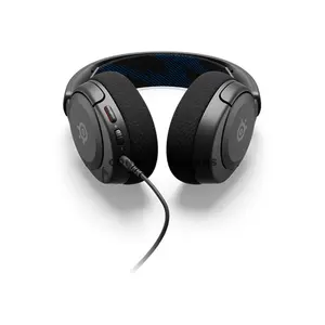 SteelSeries Arctis Nova 1P Black Wired Gaming Headset for PS5 & PS4, High Fidelity Drivers, 360° Spatial Audio, ClearCast Gen 2 Noise-Cancelling Mic, 3.5mm Multi-Platform, AirWeave Memory Foam, 253g