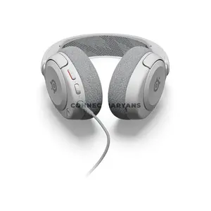 SteelSeries Arctis Nova 1P White Wired Gaming Headset for PS5 & PS4, High Fidelity Drivers, 360° Spatial Audio, ClearCast Gen 2 Noise-Cancelling Mic, 3.5mm Multi-Platform, AirWeave Memory Foam, 253g