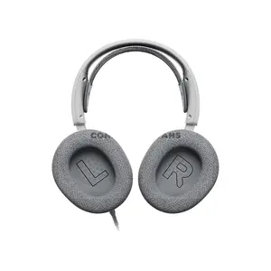 SteelSeries Arctis Nova 1P White Wired Gaming Headset for PS5 & PS4, High Fidelity Drivers, 360° Spatial Audio, ClearCast Gen 2 Noise-Cancelling Mic, 3.5mm Multi-Platform, AirWeave Memory Foam, 253g