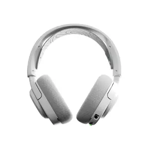 SteelSeries Arctis Nova 3P Wireless White Gaming Headset for PlayStation, 2.4GHz + Bluetooth 5.3, Neodymium Drivers, Detachable 32kHz Mic, 40-Hour Battery, USB-C, 260g