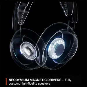 SteelSeries Arctis Nova 3P Wireless White Gaming Headset for PlayStation, 2.4GHz + Bluetooth 5.3, Neodymium Drivers, Detachable 32kHz Mic, 40-Hour Battery, USB-C, 260g