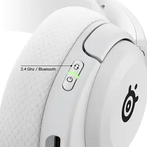 SteelSeries Arctis Nova 5 Wireless Gaming Headphones White Edition, Multi-Platform Wireless Audio System, High-Fidelity Sound Performance, Premium Wireless Gaming Headset
