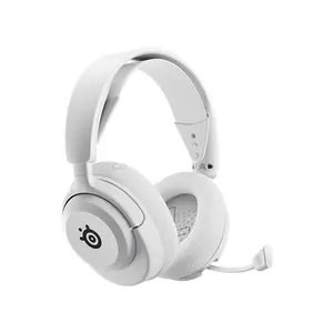 SteelSeries Arctis Nova 5P Wireless White Gaming Headset for PlayStation, 2.4GHz + Bluetooth 5.3, 60-Hour Battery, Neodymium Drivers, ClearCast 2.X 32kHz Mic, USB-C, 265g