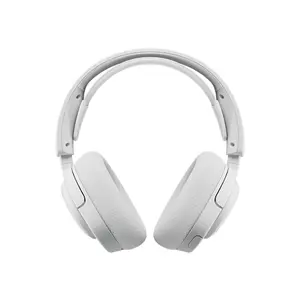 SteelSeries Arctis Nova 5P Wireless White Gaming Headset for PlayStation, 2.4GHz + Bluetooth 5.3, 60-Hour Battery, Neodymium Drivers, ClearCast 2.X 32kHz Mic, USB-C, 265g