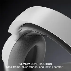 SteelSeries Arctis Nova 7 Wireless Gen 2 White Gaming Headset for PC, 2.4GHz + Bluetooth, 50+ Hour Battery, Neodymium Drivers, 360° Spatial Audio, Noise-Rejecting Mic, USB-C & ChatMix