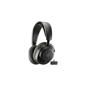 SteelSeries Arctis Nova 7P Wireless Gen 2 Black Gaming Headset for PS5, 2.4GHz + Bluetooth, 50+ Hour Battery, Neodymium Drivers, 360° Spatial Audio, USB-C, ChatMix