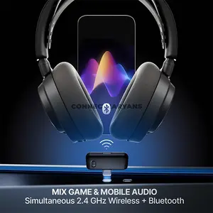SteelSeries Arctis Nova 7P Wireless Gen 2 Black Gaming Headset for PS5, 2.4GHz + Bluetooth, 50+ Hour Battery, Neodymium Drivers, 360° Spatial Audio, USB-C, ChatMix