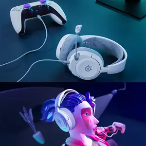 SteelSeries Arctis Nova PlayStation Wired Headset White Edition, Multi-Platform Gaming Audio System, High-Fidelity Sound Performance, Official PlayStation Gaming Headset
