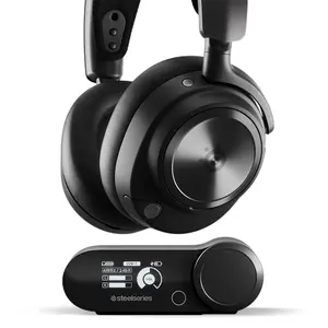 SteelSeries Arctis Nova Pro Wireless Gaming Headphones Black Edition, Premium Multi-Platform Wireless Audio System, High-Fidelity Sound, Professional Gaming Headset
