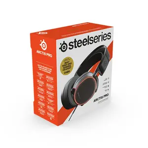 SteelSeries Arctis Pro Wired Gaming Headset Black Edition, Hi-Res Audio Gaming Headphones, Premium Sound Performance, Professional Gaming Headset