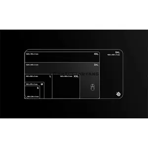 SteelSeries QcK 3XL Black Gaming Mouse Pad, 1220×590mm, Full Desktop Coverage, Micro-Woven Cloth Surface, Pinpoint Mouse Tracking Accuracy, Durable Non-Slip Rubber Base