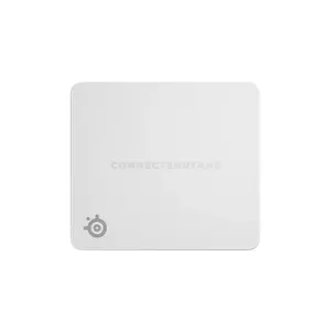 SteelSeries QcK Large Gaming Mouse Pad White Edition, Micro-Woven Cloth Surface, Non-Slip Rubber Base, Precision Tracking Gaming Mousepad