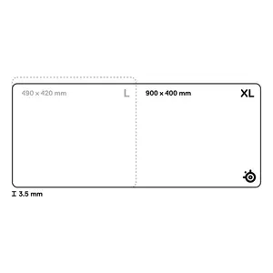 SteelSeries QcK Performance XL Control Black Gaming Mouse Pad, Micro-Textured High-Density Control Surface, High-Grade Neoprene Foam, Low-Profile Stitched Edges, Non-Slip Neoprene Rubber Base