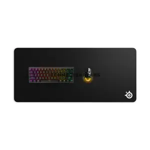 SteelSeries QcK XXL Black Gaming Mouse Pad, 900×400×2mm, Micro-Woven Cloth Surface, Pinpoint Mouse Tracking Accuracy, Non-Slip Rubber Base, Optimized for Optical & Laser Sensors