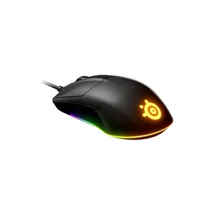 SteelSeries Rival 3 RGB Wired Gaming Mouse, High-Precision Optical Sensor, Esports Gaming Design, RGB Lighting Effects, Wired USB Connectivity, Competitive Gaming Mouse