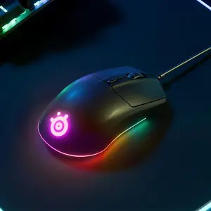 SteelSeries Rival 3 RGB Wired Gaming Mouse, High-Precision Optical Sensor, Esports Gaming Design, RGB Lighting Effects, Wired USB Connectivity, Competitive Gaming Mouse