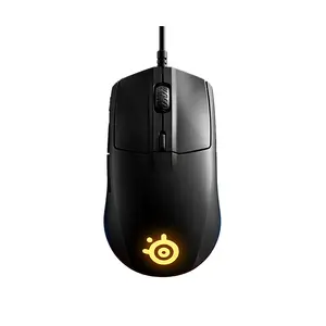 SteelSeries Rival 3 RGB Wired Gaming Mouse, High-Precision Optical Sensor, Esports Gaming Design, RGB Lighting Effects, Wired USB Connectivity, Competitive Gaming Mouse