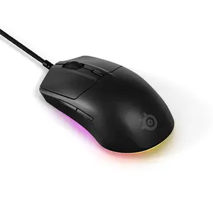 SteelSeries Rival 3 Gen 2 Wired RGB Gaming Mouse Black Edition, High-Precision Optical Sensor, RGB Lighting Effects, Wired USB Connectivity, Competitive Esports Gaming Mouse