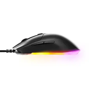 SteelSeries Rival 3 Gen 2 Wired RGB Gaming Mouse Black Edition, High-Precision Optical Sensor, RGB Lighting Effects, Wired USB Connectivity, Competitive Esports Gaming Mouse