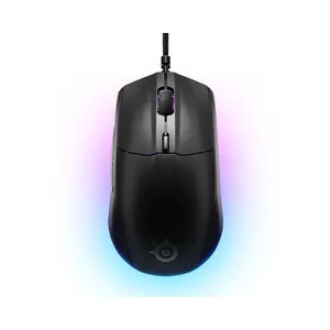 SteelSeries Rival 3 Gen 2 Wired RGB Gaming Mouse Black Edition, High-Precision Optical Sensor, RGB Lighting Effects, Wired USB Connectivity, Competitive Esports Gaming Mouse