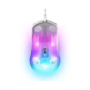 SteelSeries Rival 3 Gen 2 Wired RGB Gaming Mouse White Edition, High-Precision Optical Sensor, RGB Lighting Effects, Wired USB Connectivity, Competitive Esports Gaming Mouse