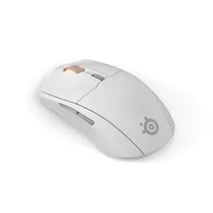 SteelSeries Rival 3 Gen 2 Wireless RGB Gaming Mouse White Edition, Dual Wireless Connectivity, High-Precision Optical Sensor, RGB Lighting Effects, Competitive Gaming Mouse