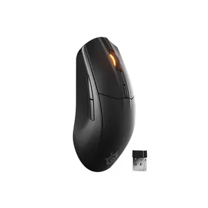 SteelSeries Rival 3 Gen 2 Wireless RGB Gaming Mouse Black Edition, Dual Wireless Connectivity, High-Precision Optical Sensor, RGB Lighting Effects, Competitive Gaming Mouse