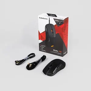 SteelSeries Rival 710 Wired Gaming Mouse, OLED Display Design, High-Precision Optical Sensor, Ergonomic Gaming Shape, Premium Performance Gaming Mouse