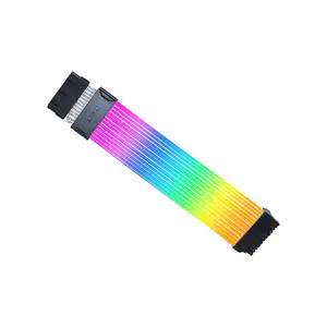 Lian Li Strimer Wireless 24P RGB Guide Cable, Controller Not Included, Addressable RGB Motherboard Extension Cable, Wireless Lighting Control Design, Premium PC Modding Accessory