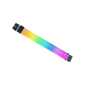 Lian Li Strimer Wireless GPU 2×8-Pin RGB Light Guide Cable, Addressable RGB Graphics Card Extension Cable, Wireless Lighting Control Design, Premium PC Modding Accessory