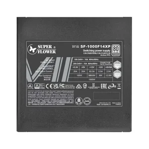Super Flower Leadex VII Platinum Pro 1000W Power Supply, 80 PLUS Platinum Certified Efficiency, Fully Modular Cable Design, High-Performance Gaming and Workstation PSU