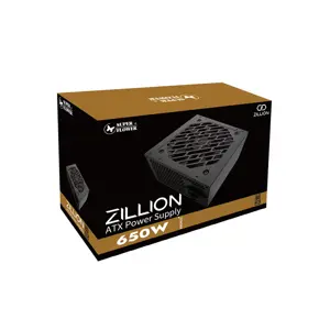 Super Flower Zillion 650W Power Supply, 80 PLUS Bronze Certified Efficiency, Reliable Power Delivery Design, Gaming and Productivity ATX PSU