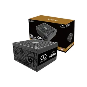 Super Flower ZILLION DB Silver 650W ATX 3.1 Power Supply, 80 PLUS Silver Certified Efficiency, Non-Modular Cable Design, PCIe 5.1 Ready, Reliable Gaming and Desktop PSU