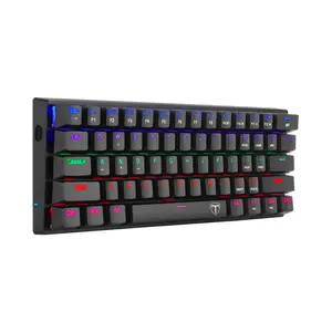 T-DAGGER Arena T-TGK321 Gaming Mechanical Keyboard, 61 Keys, RGB Backlight, OUTEMU Switches, Full Anti-Ghosting, USB-C Wired