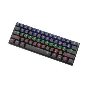 T-DAGGER Arena T-TGK321 Gaming Mechanical Keyboard, 61 Keys, RGB Backlight, OUTEMU Switches, Full Anti-Ghosting, USB-C Wired