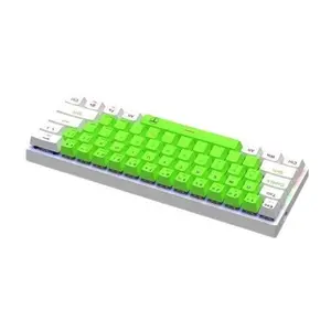T-DAGGER Arena T-TGK321 Gaming Mechanical Keyboard Green & White, 61 Keys, RGB Backlight, OUTEMU Switches, Full Anti-Ghosting, USB-C Wired