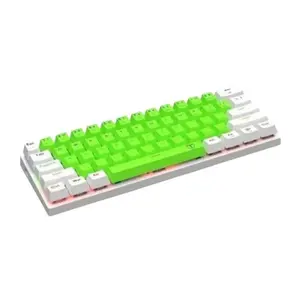T-DAGGER Arena T-TGK321 Gaming Mechanical Keyboard Green & White, 61 Keys, RGB Backlight, OUTEMU Switches, Full Anti-Ghosting, USB-C Wired