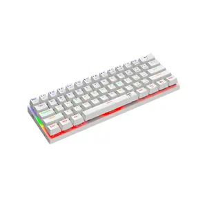 T-DAGGER Arena T-TGK321 Gaming Mechanical Keyboard White, 61 Keys, RGB Backlight, OUTEMU Switches, Full Anti-Ghosting, Wired USB