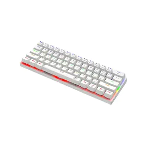 T-DAGGER Arena T-TGK321 Gaming Mechanical Keyboard White, 61 Keys, RGB Backlight, OUTEMU Switches, Full Anti-Ghosting, Wired USB