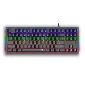 T-DAGGER Bali T-TGK311 Gaming Mechanical Keyboard, 104 Keys, OUTEMU Switches, Single Color Backlight, Full Anti-Ghosting, Aluminium Panel, Wired USB