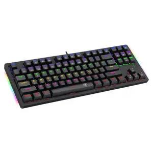 T-DAGGER Bali T-TGK311 Gaming Mechanical Keyboard, 104 Keys, OUTEMU Switches, Single Color Backlight, Full Anti-Ghosting, Aluminium Panel, Wired USB
