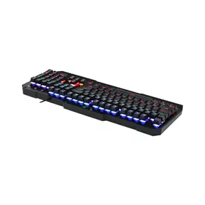 T-DAGGER Battleship T-TGK301 Gaming Mechanical Keyboard, 104 Keys, Rainbow Backlight, Full Anti-Ghosting, Double Shot Keycaps, Wired USB
