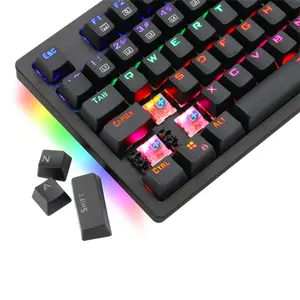 T-DAGGER Bermuda T-TGK312 Gaming Mechanical Keyboard, 104 Keys, OUTEMU Switches, Rainbow Backlight, Full Anti-Ghosting, Wired USB