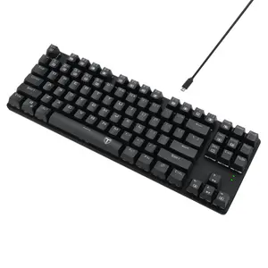 T-DAGGER Bora T-TGK315 Gaming Mechanical Keyboard, 87 Keys, RGB Backlight, Detachable Switches, Full Anti-Ghosting, Wired USB