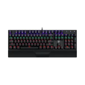 T-DAGGER Destroyer T-TGK305 Gaming Mechanical Keyboard, 104 Keys, OUTEMU Switches, Rainbow Backlight, Full Anti-Ghosting, Wired USB