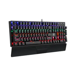 T-DAGGER Destroyer T-TGK305 Gaming Mechanical Keyboard, 104 Keys, OUTEMU Switches, Rainbow Backlight, Full Anti-Ghosting, Wired USB