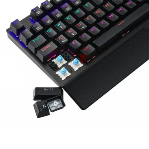 T-DAGGER Destroyer T-TGK305 Gaming Mechanical Keyboard, 104 Keys, OUTEMU Switches, Rainbow Backlight, Full Anti-Ghosting, Wired USB