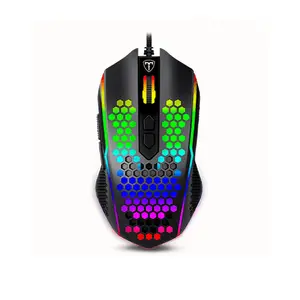 T-DAGGER Imperial T-TGM310 Gaming Mouse Black, 7200 DPI, 8 Programmable Buttons, RGB Backlight, 1000Hz Polling Rate, Wired USB